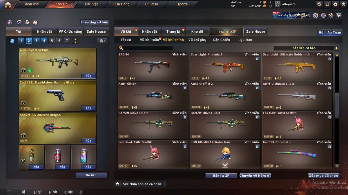 shop acc cf uy tin gia re